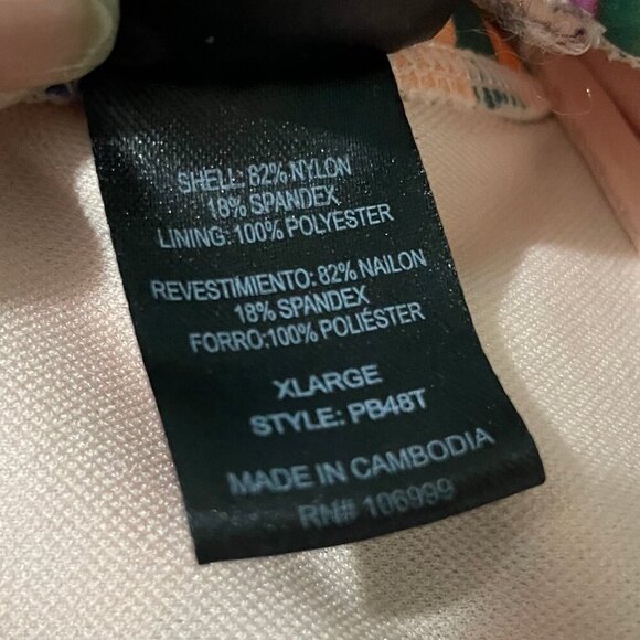 Palisades Beach Club Women's Tropical Floral Swimsuit Bikini Plus Size XL Sexy - Picture 10 of 10